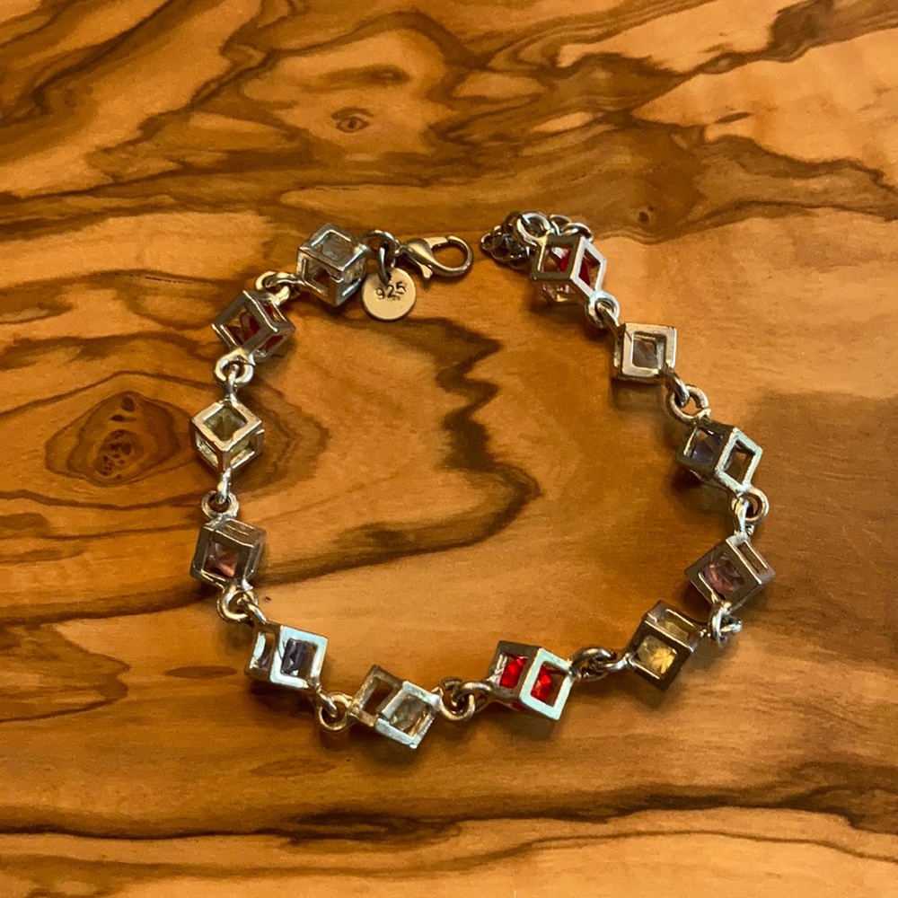 BN solid silver stamped 925 bracelet 18cm